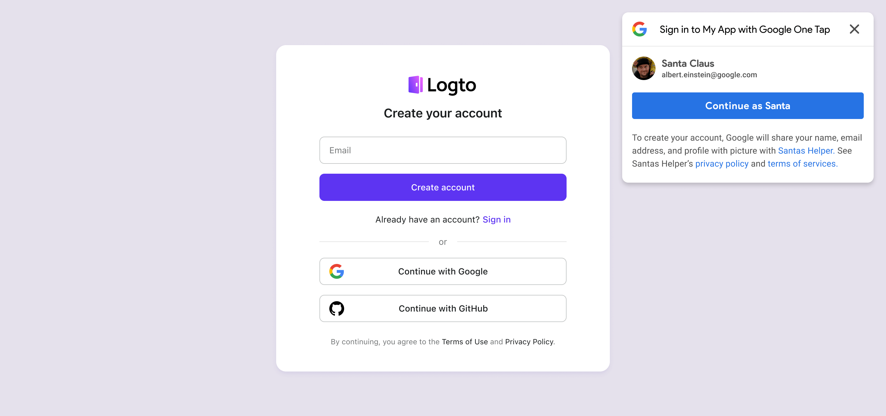 Google One Tab in der Anmeldeerfahrung aktivieren